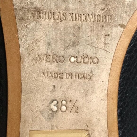 Nicholas Kirkwood Sz Eu 38.5 Leather Slip on Shoes - Picture 4 of 6